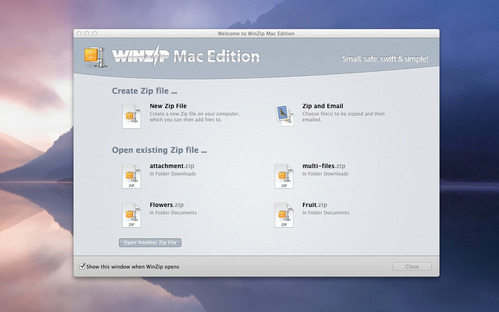 old version of winzip for mac